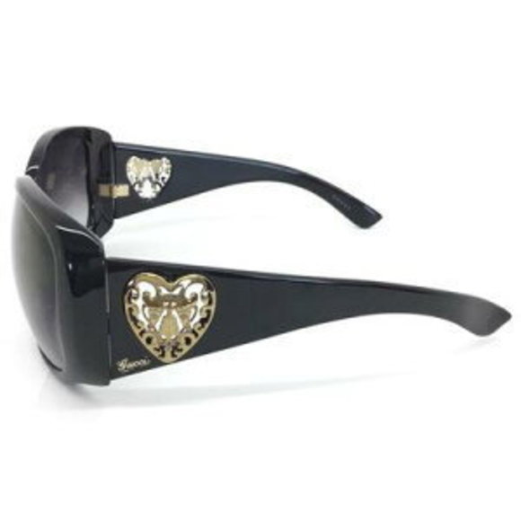 Gucci Crest Heart Sunglasses - Picture 1 of 7
